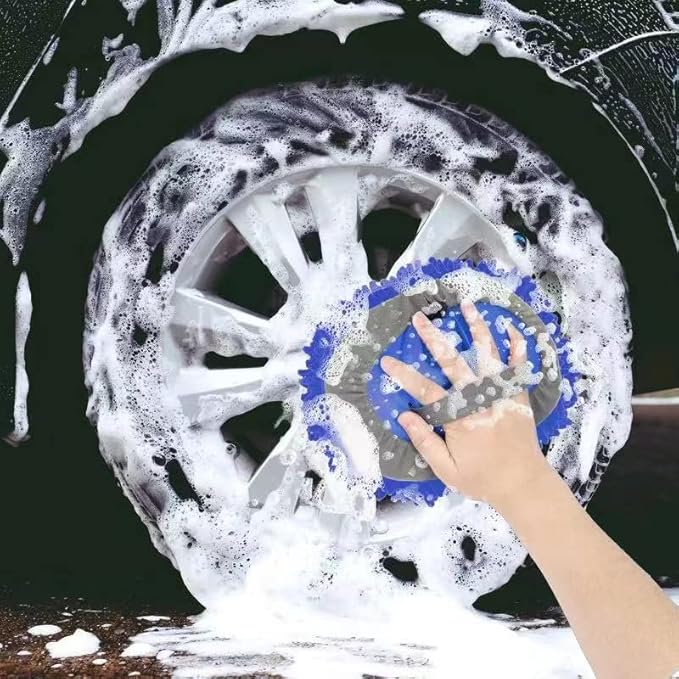 Wontolf 62'' Car Wash Brush Kit with Long Handle, Chenille Microfiber Car Wash Mop Mitt Scratch-Free Car Detailing Cleaning Brush Care Kit Car Cleaning Supplies for Cars RV Truck Boat