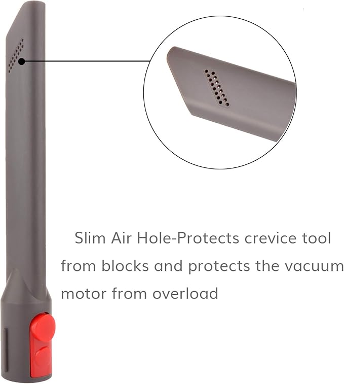 Fullclean Extension Hose and Crevice Tool Compatible with Dyson Gen5 V15 V15s V12 V11 V10 V7 V8 V9 Absolute Detect Torque Drive Cyclone Cordless Handheld Vacuum Cleaner