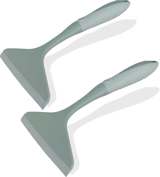 2-Pack Shower Squeegee for Glass Doors & Window, 7.8" Blade Cleaning Tool for Bathroom, Car Windshields, Mirrors, Tiles