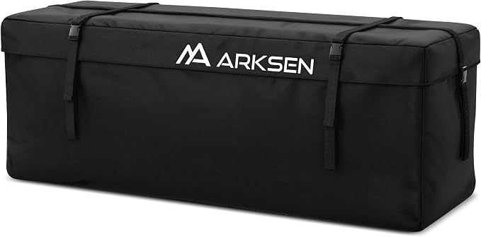 ARKSEN 58'' x 20.5'' x 24'' Waterproof Cargo Carrier Bag,Soft Sided Weather Resistant Luggage & Camping Gear Storage, Fi