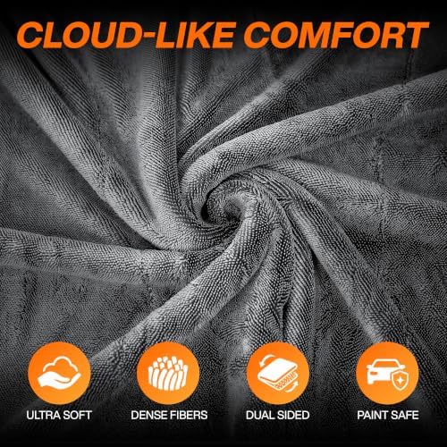 1300 GSM Microfiber Car Drying Towels for Cars, SUV, Trucks