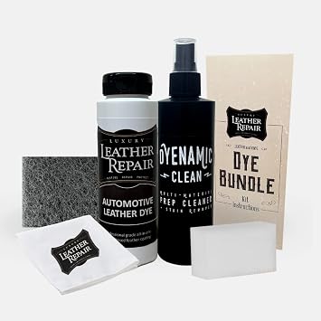 Luxury Leather Repair Automotive Leather Vinyl Repair PREP and DYE Kit Color Restorer Compatible with Lexus Interiors - 