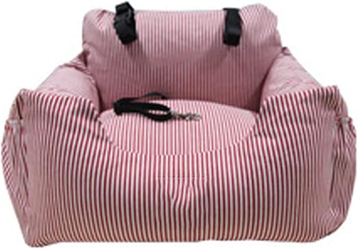 Dog Car Seat Pet Booster Seat Pet Travel Safety Car Seat Dog Bed for Car with Storage Pocket and Safety Leash Soft Washa