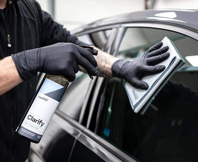 CARPRO Clarify Streak Free Car Window Cleaner Removes Oils, Fingerprints & Dirt - Safe to Use on Ceramic Coatings, Interior and Exterior Glass - 500mL (17oz)