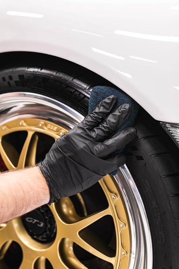 The Rag Company - Premium Grade Terry Microfiber Detailing Applicator Sponges - Versatile Detailing Tool, Extra Absorbent, Able to Withstand Numerous Uses, 3in x 5in, Black (6-Pack)