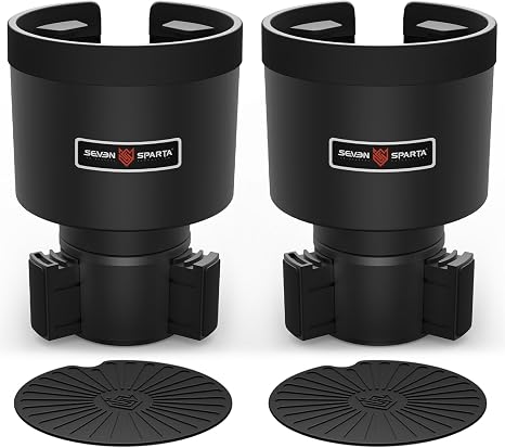 SEVEN SPARTA Car Cup Holder Expander for 32-40oz Large Bottles & Tumblers