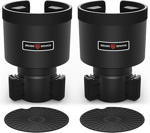 SEVEN SPARTA Car Cup Holder Expander for 32-40oz Large Bottles & Tumblers