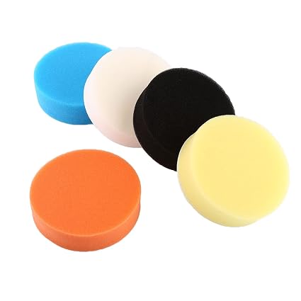 Polishing Buffing Pad Kit, 5Pcs 3" 4" 5" 6" 7" Sponge Polishing Buffing Waxing Pad Kit Tool for Car Polisher Buffer (6 i