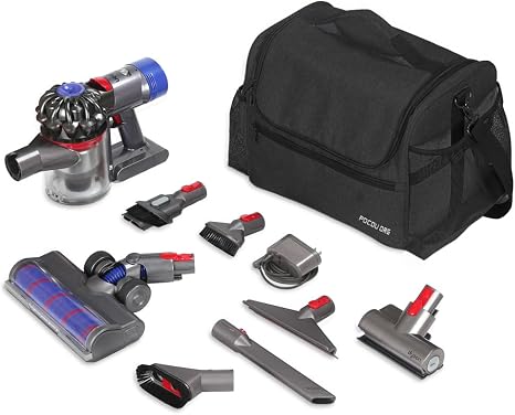 Car+Boat Vacuum Storage Bag Compatible with Dyson V7 - V15 – Organizer Case for Cordless Handheld Vacuum & Accessories, 