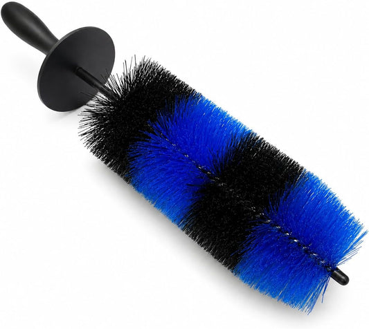 Wheel Rim & Tire Brush, 18“ Soft Bristle Long Handle Wheel Cleaning Brush, Scratch-Free Car Detailing Brush for Rims, Wheels, Tires, Engine Bay