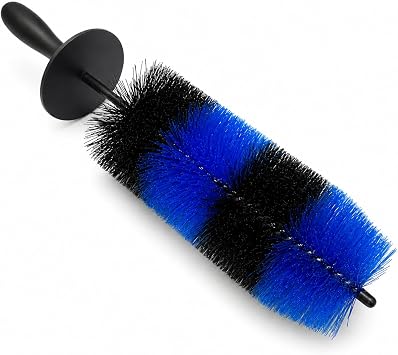 Wheel Rim & Tire Brush, 18“ Soft Bristle Long Handle Wheel Cleaning Brush, Scratch-Free Car Detailing Brush for Rims, Wh