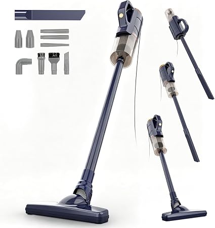 Corded Vacuum Cleaner with Blower,400W Hand-held Stick Vacuum with 10 Accessories for Home Office Apartment,Floors,Pets 