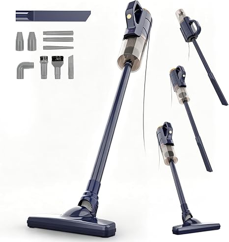 Corded Vacuum Cleaner with Blower,400W Hand-held Stick Vacuum with 10 Accessories for Home Office Apartment,Floors,Pets 