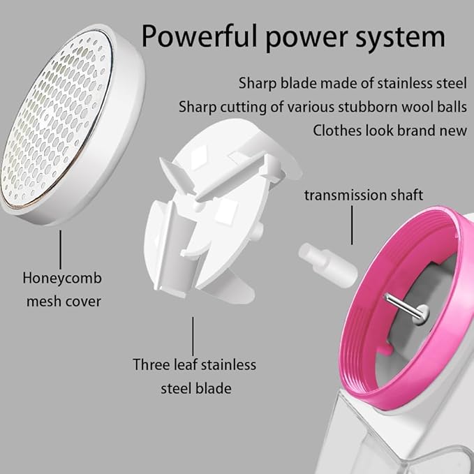 Fabric Shaver for Furniture,Sweater Shaver,Electric Lint Remover for Clothes,Fabric Pilling Remover,4 Cutter Heads, 5W of High-Power, Plug and Play, Say Goodbye to Charging and Waiting