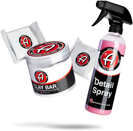 Adam's Polishes Fine Grade Clay Bar - Removes Debris & Dirt from Vehicle for Paint, Glass, Trim, Wheels | Add Shine, Gloss & Restore Depth of Color