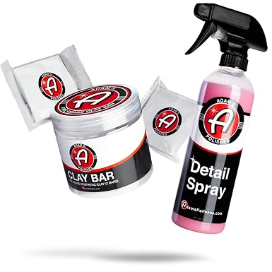 Adam's Polishes Fine Grade Clay Bar - Removes Debris & Dirt from Vehicle for Paint, Glass, Trim, Wheels | Add Shine, Glo