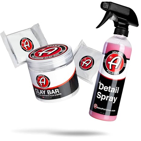 Adam's Polishes Fine Grade Clay Bar - Removes Debris & Dirt from Vehicle for Paint, Glass, Trim, Wheels | Add Shine, Glo