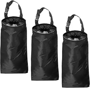 3PCS Hanging Car Garbage Bag for Back Seat - Universal Detachable Trash Bag Car Garbage Can with Elastic Opening, Washab