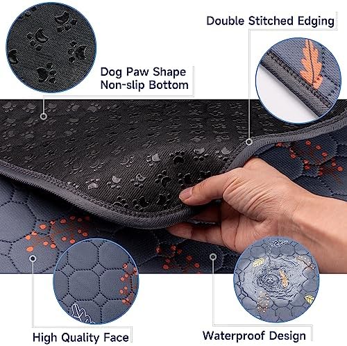 2-Pack Extra Large Reusable Dog Mat for Floor, Waterproof Dog Playpen, Super Absorbent Washable Pee Pads for Dogs, Pet Whelping Mat, Potty Training - 36" x 72"