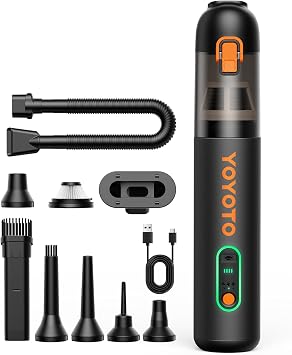 Car Vacuum Rechargeable 21000Pa Powerful Suction Handheld Vacuum Cordless - Cleanova