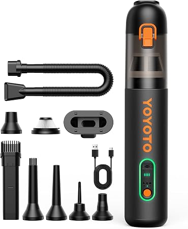 Car Vacuum Rechargeable 21000Pa Powerful Suction Handheld Vacuum Cordless - Cleanova