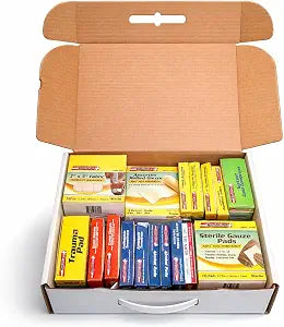Rapid Care 2-Shelf First Aid Refill Kit - 307 Piece OSHA & ANSI Compliant Medical Supplies for Office, Home, Car, Travel