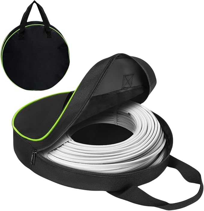 BLIRITEL Round Cable Bag, Waterproof Jumper Cable Organizer Storage Bag, Perfect for Jumper Cables,RV Sewer Pipe,EV Char