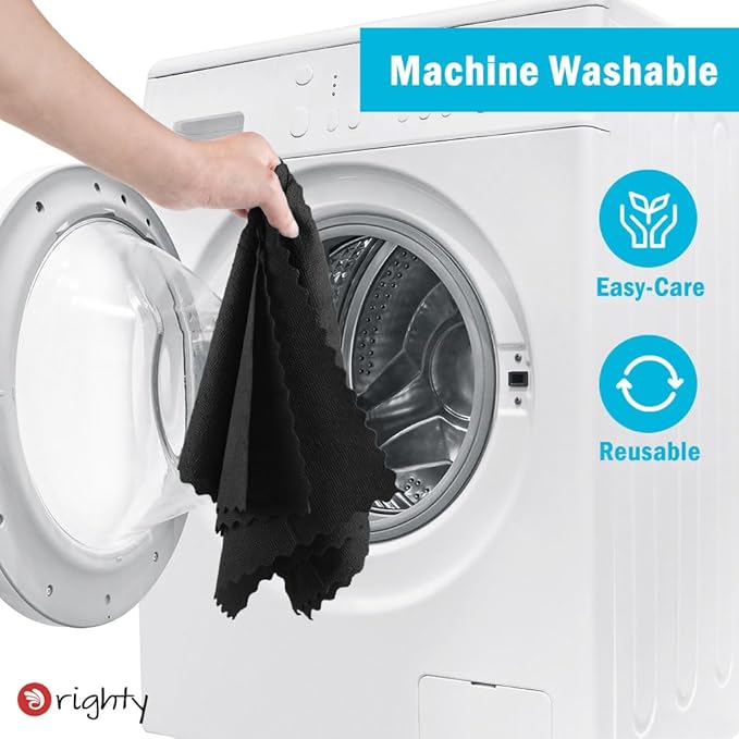 Orighty Microfiber Cleaning Cloth, 400 Pack Highly Absorbent Cleaning Rags, Household Cleaning Supplies, Reusable Microfiber Towels Lint Free Cloths for House, Kitchen, Car Care, 12x11 inch, Black