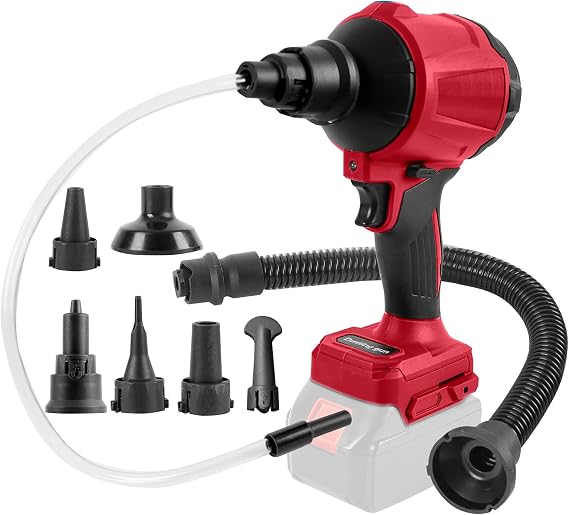 Cordless Dust Blower for Milw-aukee 18V Battery(Tool Only), Air Duster Compressed Air Mattress Pump,447MPH 40000RPM for Car,Garages,Sawmill Room,Workshop Cleaning (for Milwa-ukee 18V Battery) - Cleanova