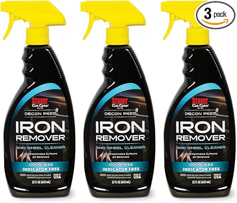 Stoner Car Care 92100-3PK Iron Remover & Wheel Cleaner 22 fl oz – Odorless Iron Fallout & Brake Dust Remover for Paint, 