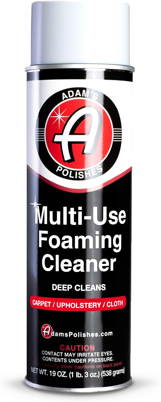 Adam's Polishes Multi-Use Foaming Cleaner - Foaming Formula for Simple and Fast Cleaning - Safe on Carpet, Cloth, and Ve