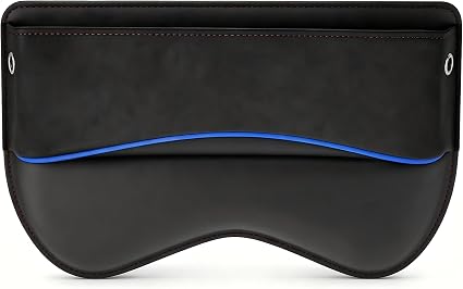 Car Seat Gap Filler, Suede Leather Organizer for Phone & Card & Key, Scratch-resistant Soft Center Console Storage Box, 