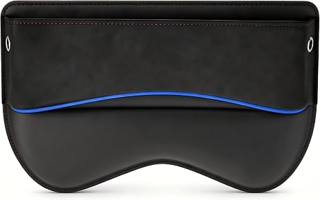 Car Seat Gap Filler, Suede Leather Organizer for Phone & Card & Key, Scratch-resistant Soft Center Console Storage Box, 