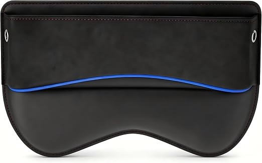Car Seat Gap Filler, Suede Leather Organizer for Phone & Card & Key, Scratch-resistant Soft Center Console Storage Box, 