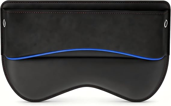 Car Seat Gap Filler, Suede Leather Organizer for Phone & Card & Key, Scratch-resistant Soft Center Console Storage Box, 