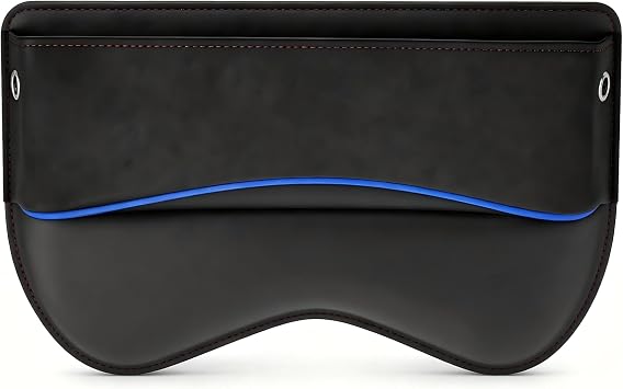 Car Seat Gap Filler, Suede Leather Organizer for Phone & Card & Key, Scratch-resistant Soft Center Console Storage Box, 