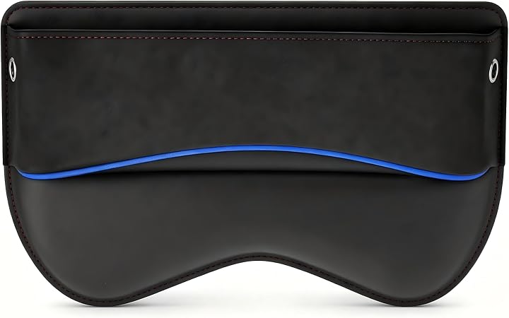 Car Seat Gap Filler, Suede Leather Organizer for Phone & Card & Key, Scratch-resistant Soft Center Console Storage Box, 