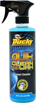 DUCKY PRODUCTS Quik Clean & Wax: Spray Cleaner for Car, Boat, Motorcycle & RV Exterior Detailing, 16 oz