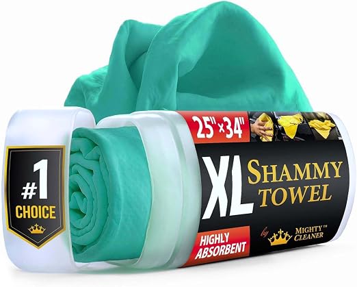 XL Shammy Towel for Car - 1pk(34”x25”) - Spots & Scratch-Free Chamois Cloth
