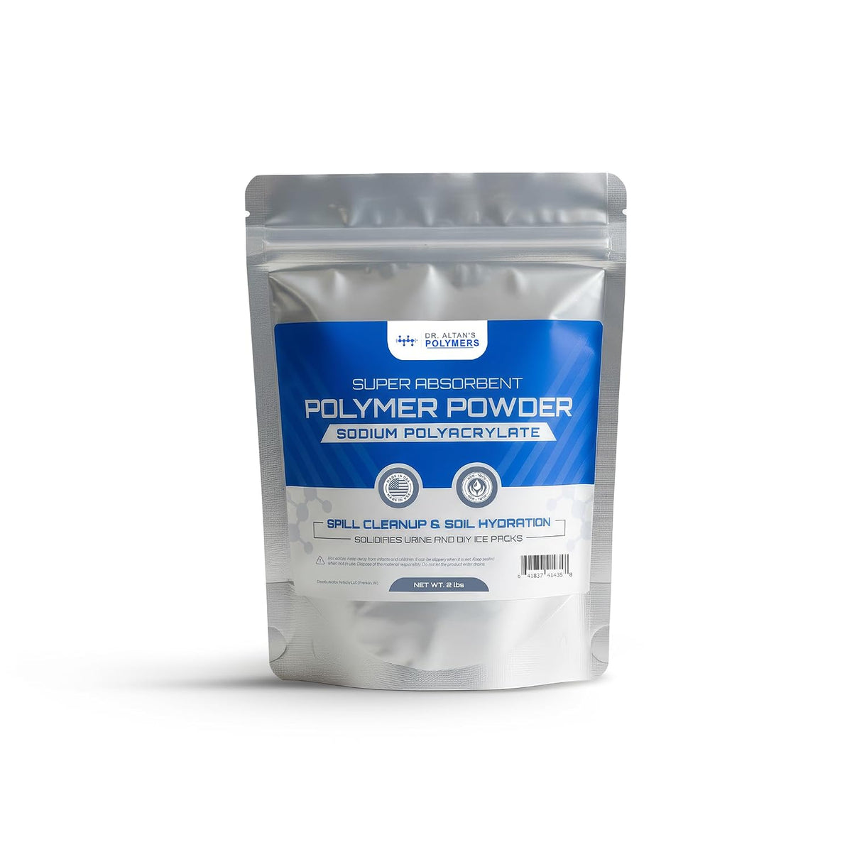 Super Absorbent Sodium Polyacrylate Fine Powder, Fast-Acting Absorbing Powder, Dries up pet Urine Spills Instantly, Practical for Camping Toilet Bags, Plant Soil Hydration & Cooling ice Packs (2 lb)