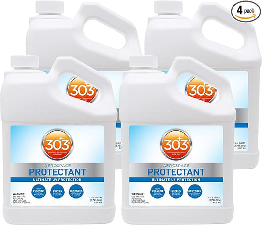 303 Products Aerospace Protectant – UV Protection – Repels Dust, Dirt, & Staining – Smooth Matte Finish – Restores Like-New Appearance – 128 Fl. Oz. (30320-4PK)