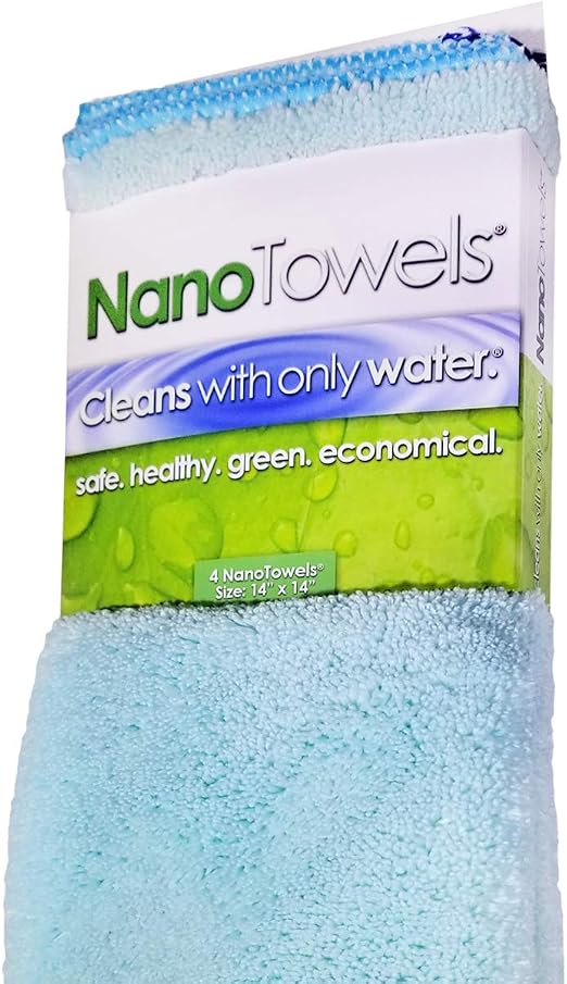 Nano Towels - The Amazing Eco Cloth that Cleans Virtually Any Surface with Only Water. No More Paper Towels Or Toxic Che