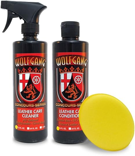 WOLFGANG CONCOURS SERIES Leather Care Combo | Leather Cleaner & Conditioner Kit | Safe for Apparel, Furniture, Car Inter