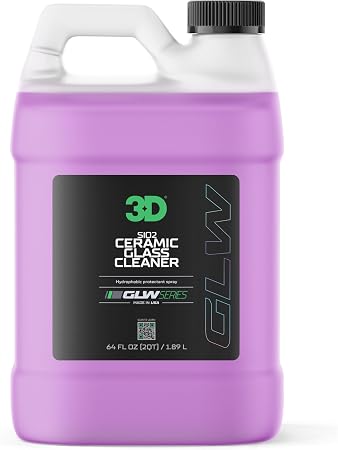 3D SiO2 Ceramic Glass Cleaner, GLW Series | Water & Rain Repellent | All-Weather Protective Ceramic Glass Cleaner | Safe