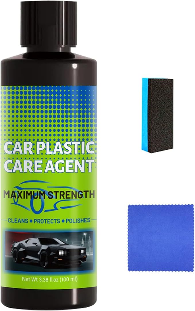 Plastic Restorer for Car Plastic Care Agent kit, Automotive Exterior and Interior Trim Scratch Remover Kit, Bring Plasti