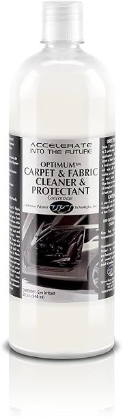 Optimum Fabric Clean and Protect - Car Seat Stain Remover and Carpet Cleaner for Auto Detailing, Cleans and Protects Tex