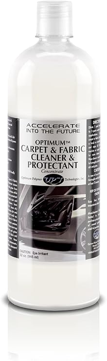Optimum Fabric Clean and Protect - Car Seat Stain Remover and Carpet Cleaner for Auto Detailing, Cleans and Protects Tex
