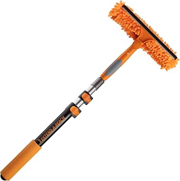 1.5-3 Window Squeegee for Home with Extension Pole