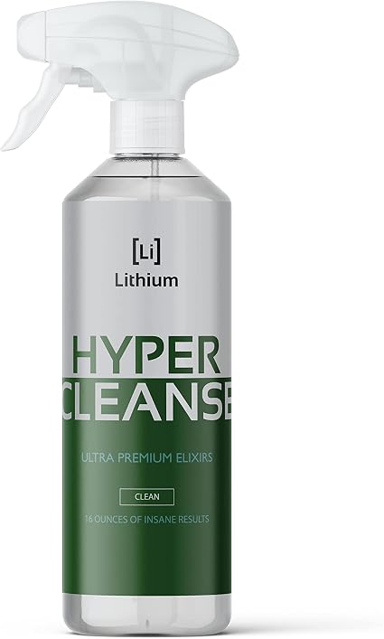 Lithium Hyper Cleanse Car Interior Cleaner - Car Cleaner Interior for Leather, Plastic, Carpet, Vinyl, and Tesla Vegan L
