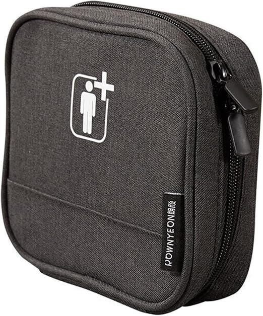 ROWNYEON Empty First Aid Kit Bag - Portable Medical Organizer Pouch for Emergency Supplies, Travel, Home and Car (No Med